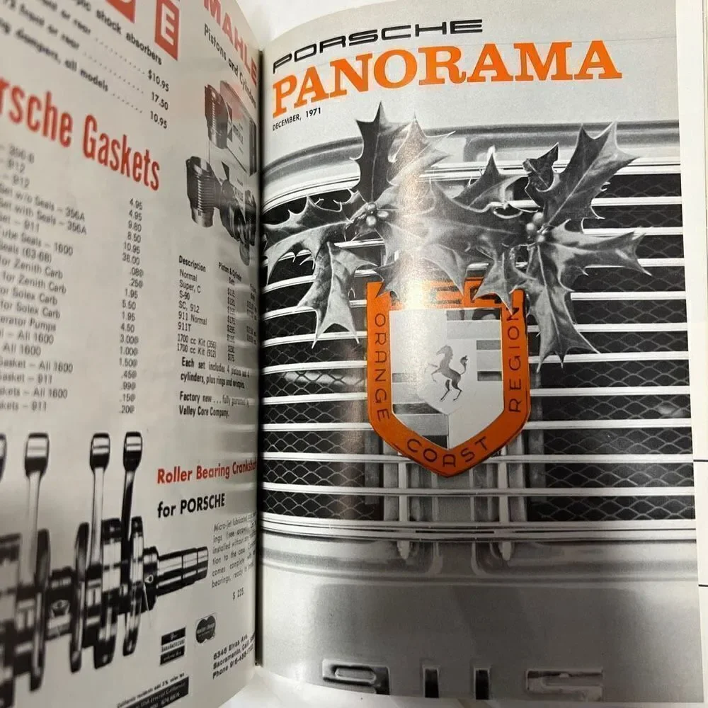 Porsche Panoramic Hardcover Bounded Magazines Vintage 1971 JAN-Dec  PCA - Picture 4 of 16